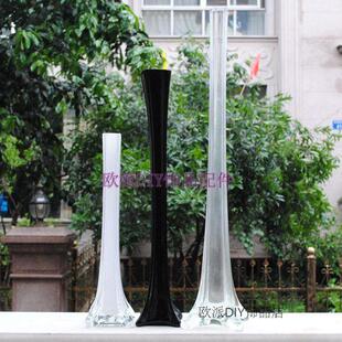 欧式 家居装 玻璃插羽毛花瓶 风格 插花花瓶容器摆件 饰 婚庆用品
