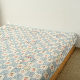40支纯棉绗缝厚实床垫 款 平整不易b皱 双人床单 床上用品 四季