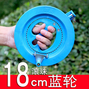 推荐 风筝轮15cm18cm20cm工具潍坊手握轮线轮风筝蓝色手握轮放飞轮