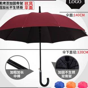 急速发货雨伞定制logo广告雨伞大号超大晴雨两用折叠遮阳伞加大男