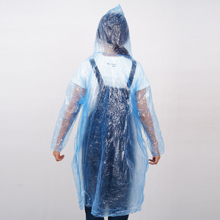一次性卡片雨衣便携式 塑料防水雨披加厚 压缩卡包户外漂流旅行均码