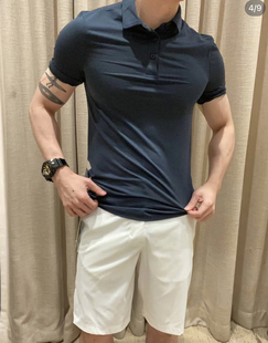 Evolution 衫 Lulu Polo男士 排汗速干运动商务修身 休闲polo半袖
