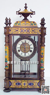 钟表景泰蓝纯铜四明钟纯铜机械古典欧式 样板间钟仿故宫古董法国钟