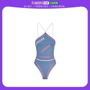香港直邮潮奢 Fendi 女士徽标连体泳衣 芬迪