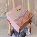 网红盒 大号生日礼盒创意礼盒 盒零食盒 粉色盒子彩色礼品盒空包装
