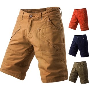 Washed Men cargo for Cotton pants shorts casual Male short