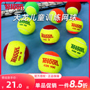 Teloon天龙儿童网球短式 过渡软式 减压初学者训练橙球绿球红球48装