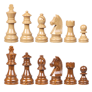 豪华型标准尺寸日耳曼骑士配重国际象棋折叠棋盘
