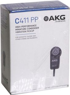 AKG 爱科技 C411L电容麦克风吉他弦乐拾音器现场演奏话筒 C411