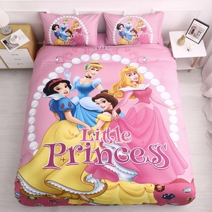 冰雪奇缘四件套艾莎公主被套床单儿童床上用品女孩卡通宿舍三件套