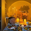 欧式 现代轻奢高级感蜡烛台西餐桌摆件网红浪漫烛光晚餐场景布置