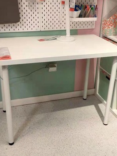 西安宜家 学生学习桌电脑桌子工作台员工大桌 利蒙家用书桌办公桌