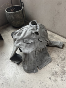 HermitCreate做旧水洗牛仔夹克type3短宽版 型Boxy外套牛仔衣男装