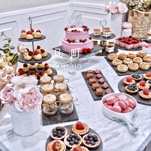 甜品桌 凡町 主题法式 企业茶歇 草莓季 婚礼 生日蛋糕 上海 宝宝宴