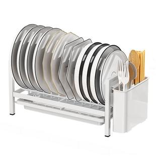 厨房碗碟置物架碗架沥水架家用单层碗柜多功能台面碗盘碗筷收纳盒