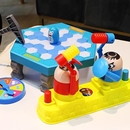 儿童红蓝攻守双人对战亲子互动小人桌面游戏类男孩益智对打机玩具
