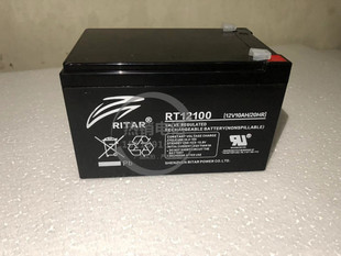 RT12100 门禁 瑞达蓄电池12V10AH 免维护UPS 消防 电源专用 路灯