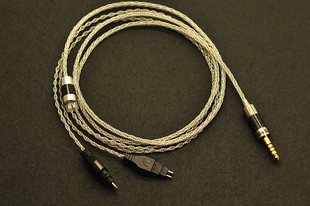 mmcx 8芯微空间音乐丝带 hd650 0.78 hd25耳机升级线4.4线材 qdc