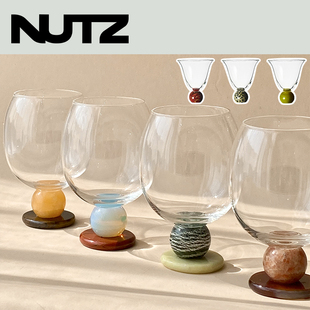 NUTZ SoftServe柔软供应饮石杯玉石玻璃杯棒棒糖果汁杯酒杯生日礼
