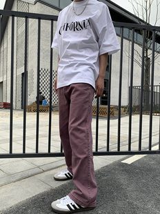 四季 复古百搭情侣牛仔裤 07QWER 新款 美式 高街小众嘻哈直筒裤