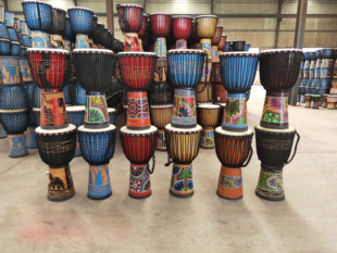 非洲鼓8 12寸儿童幼儿园手拍羊皮实木初学者成人手鼓演奏团建