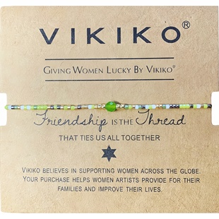 VIKIKO女生小众设计天然绿玛瑙小珠串细小手链女闺蜜惊喜礼物