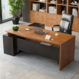 枫泽办公桌椅组合办公桌子办公室单人桌大班台经理老板桌简约现代