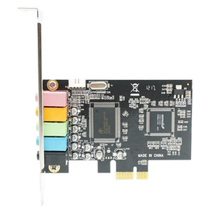 台式 E插槽 机PCIE独立声卡5.1声道电脑内置游戏声卡PCI