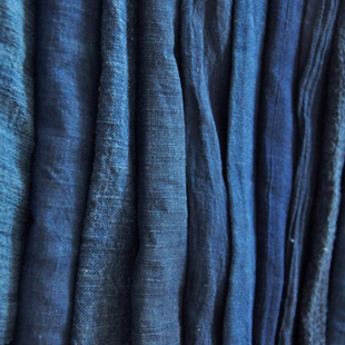 特价 蓝染布头 草木染植物染手作布组DIY碎布 小块布料 拼布布包