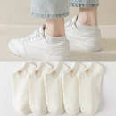 白色袜子女短袜夏季 薄款 棉袜 日系可爱低帮浅口船袜学生运动春秋款