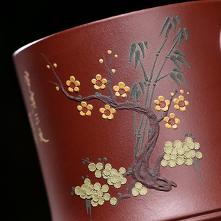 宜兴紫砂杯过滤内胆泡茶杯大容量手工非陶瓷办公室杯子22029.
