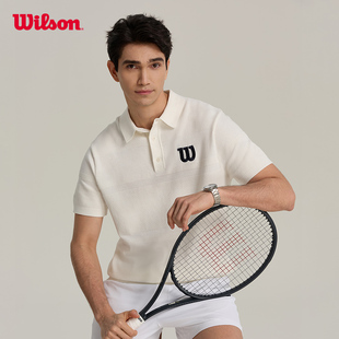 Wilson威尔胜官方24年夏季 新款 男士 LAFAYETTE运动网球编织POLO衫