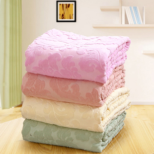 老式 毛巾被纯棉单人双午加厚全棉提花被毛巾毯床单盖毛毯夏季 薄款