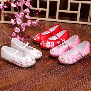 老北京绣花鞋 儿童古风布鞋 亲子装 母女童春夏新款 成人古装 子 汉服鞋