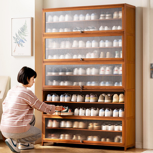 鞋 架多层室内玄关入户收纳神器省空间实木简易 柜家用门口大容量鞋