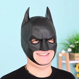 Wayne Kostum Bruce Halloween pahlawan Bat topeng waja kostum