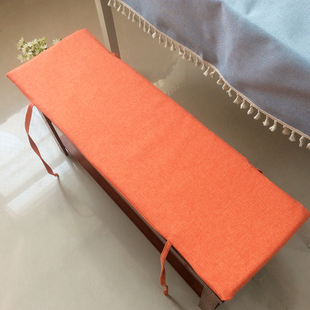 定制高密度海绵垫茶椅垫长凳子垫实木长方形坐垫长条沙发垫四季 薄