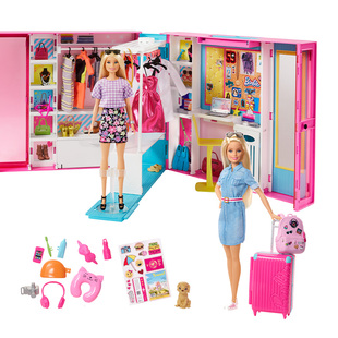 芭比娃娃玩具新梦幻衣橱度假屋女孩换装 礼物 玩过家家换装