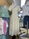 韩版 夏季 气质淑女连衣裙A型单件 时尚 十三行甜美碎花刺绣泡泡短袖