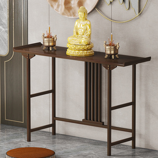 新中式 玄关桌实木靠墙窄桌子边桌长窄长条案台客厅条案供桌玄关柜