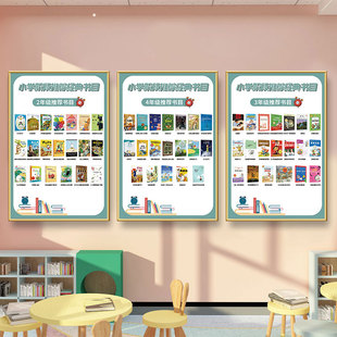 图书童书馆学校阅读角布置教室班级阅览区环创书屋装 饰墙贴立体画