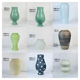 景德镇 釉色好 手工陶瓷花瓶 用花瓶点亮家 不漏水 稀有器型