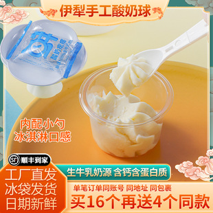 牧民人家新疆鲜酸奶疙瘩热巴同款 特产奶酪杯奶豆腐酸奶球李闻羡