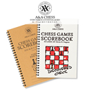 A&A 中英双语国际象棋对局记录记谱本 SCOREBOOK 50页100步 CHESS