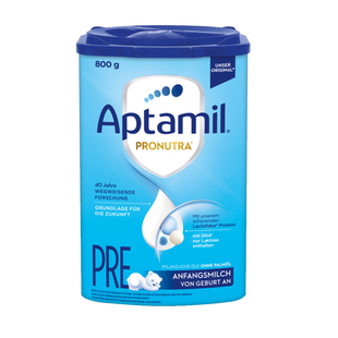 aptamil 爱他美蓝罐pre段0 3罐 6个月进口正品 婴幼儿牛奶粉800g
