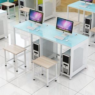 学办室公电脑桌A15519微机室多媒体培训现代校中小学学桌办公电脑