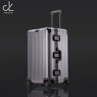 出口全铝镁合金旅行箱加厚超大容量行李箱金属硬箱高端品牌新款 拉