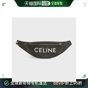 预售两周Celine思琳女士腰包深色花纹拉链字母图案质感
