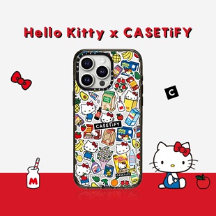 Hello CASETiFY Pro Plus Kitty 三丽鸥联名 集市适用于iPhone15 Max防摔手机壳