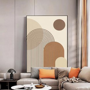 莫兰迪现代简约抽象装 饰画客厅沙发背景高级感墙壁画玄关卧室挂画